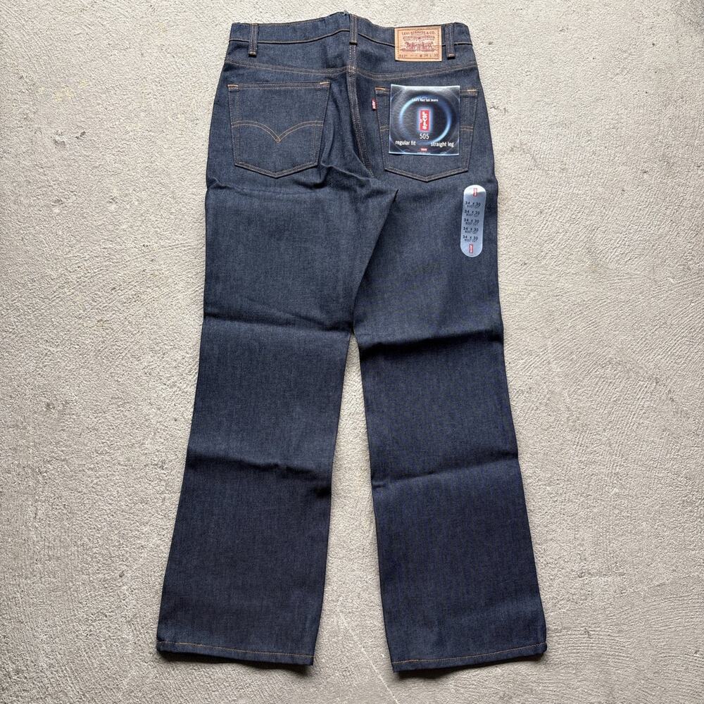 VINTAGE 90s Levis 517 Jeans Mens 34x30 Blue Denim Bootcut RAW Deadstock NOS USA